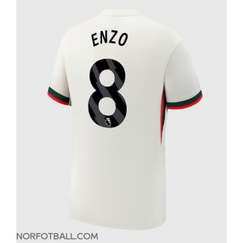 Billige Fotballdrakt Chelsea Enzo Fernandez #8 Replika Bortedrakt 2025-26 Kortermet